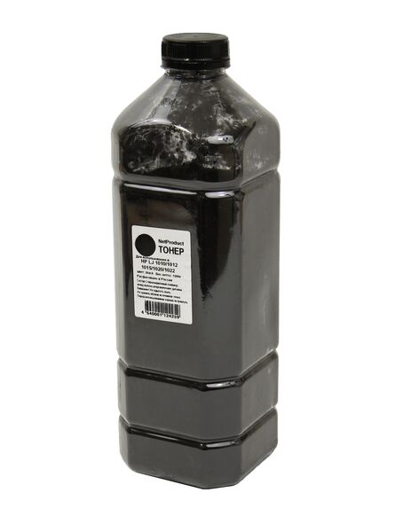 Тонер NetProduct для HP LJ 1010/1012/1015 чёрный 1 кг канистра