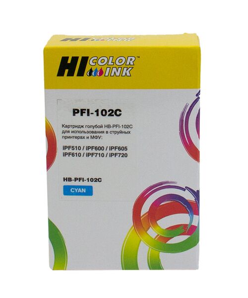 Картридж Canon PFI-102C струйный совместимый HB