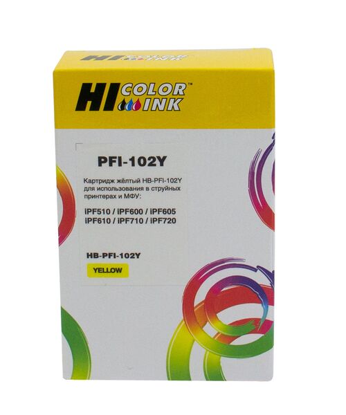 Картридж Canon PFI-102Y струйный совместимый HB