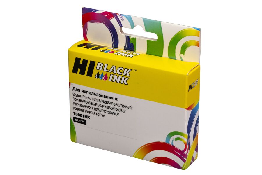 Картридж Epson T0801BK струйный совместимый HB