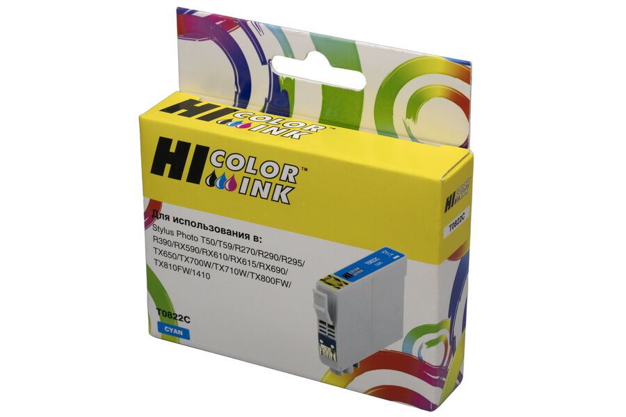 Картридж Epson T0822C струйный совместимый HB
